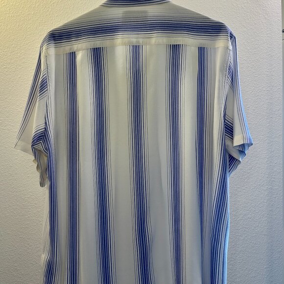 Waco Maria Stripe Open Collar Shirt - Picture 2 of 8
